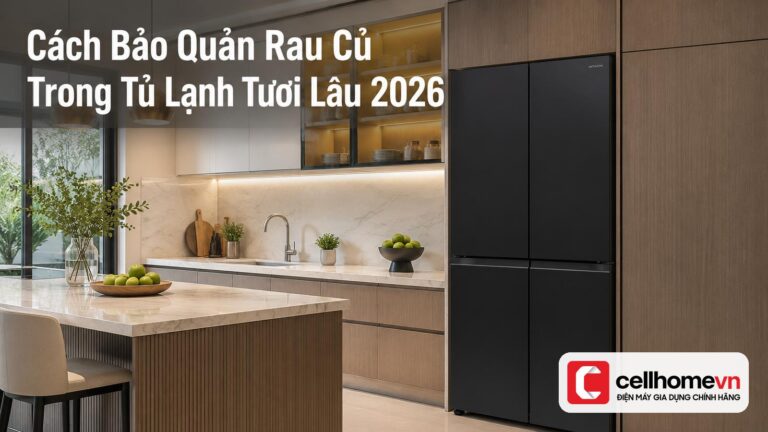 Cách Bảo Quản Rau Củ Trong Tủ Lạnh Tươi Lâu 2026
