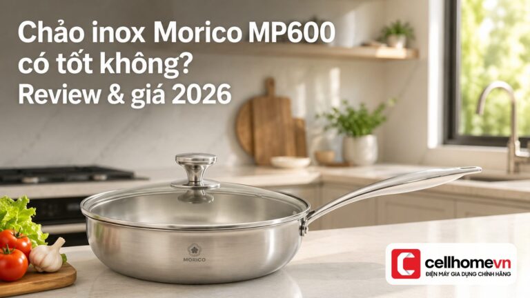 Chảo inox Morico MP600 có tốt không? Review & giá 2026
