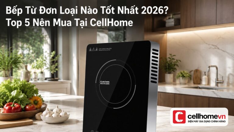 Bếp Từ Đơn Loại Nào Tốt Nhất 2026? Top 5 Nên Mua Tại CellHom