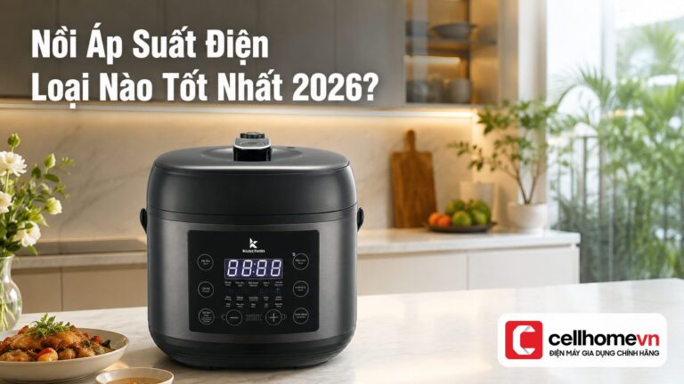 Nồi Áp Suất Điện Loại Nào Tốt Nhất 2026? Đánh Giá Từ CellHom