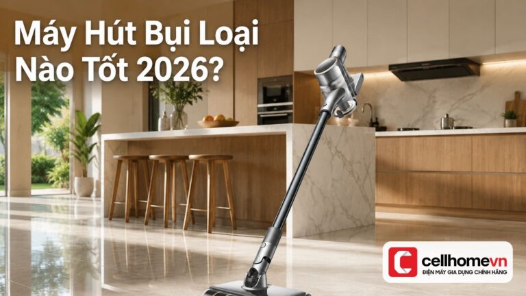 Máy Hút Bụi Loại Nào Tốt 2026? Đội Cellhome Phân Tích 4 Loại Cho Gia Đình HN