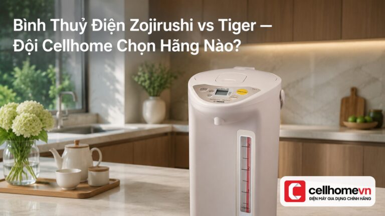 Bình Thuỷ Điện Zojirushi vs Tiger — Đội Cellhome Chọn Hãng Nào?