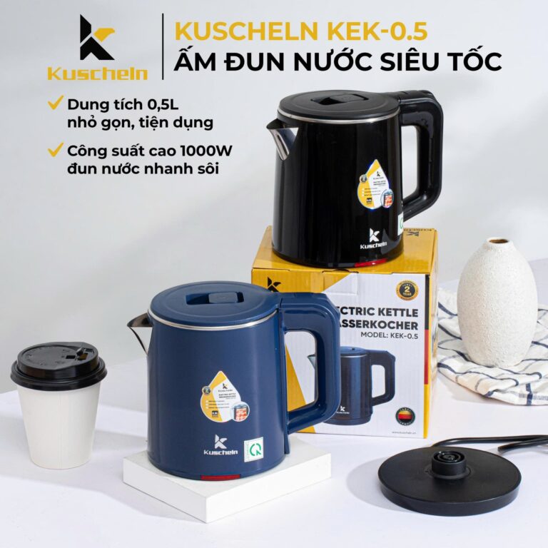 Ấm siêu tốc KUSCHEL 0.5L – KEK-0.5