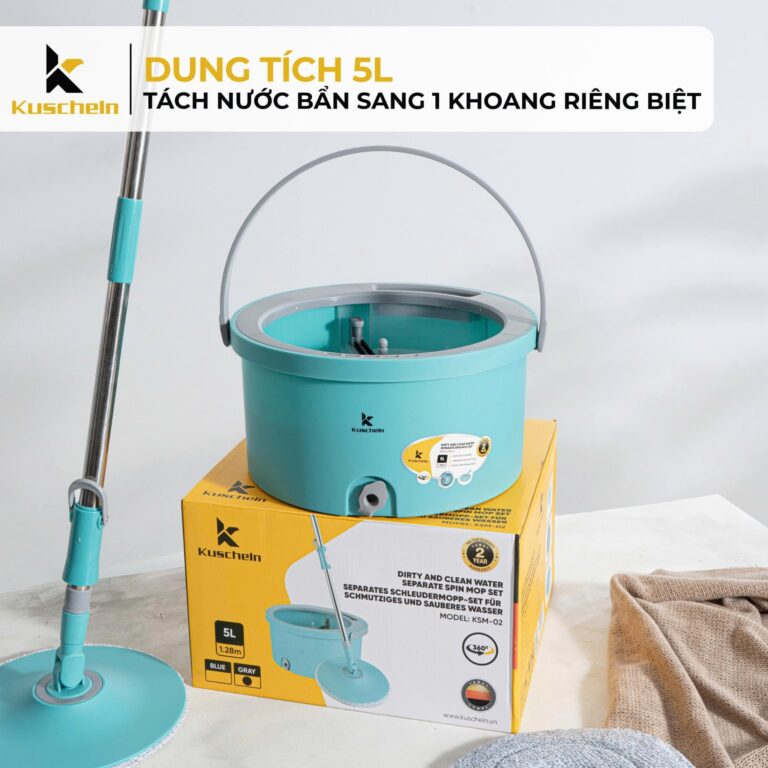 Cây lau nhà KUSCHELN KSM-02 tròn xoay 360 độ