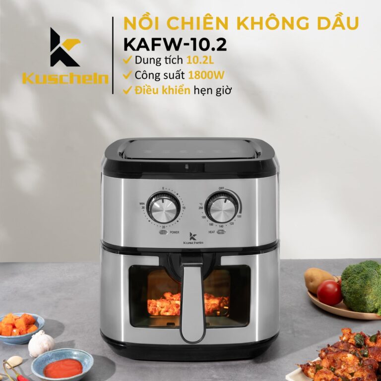 Nồi chiên không dầu mặt kính KAF24-10.2L