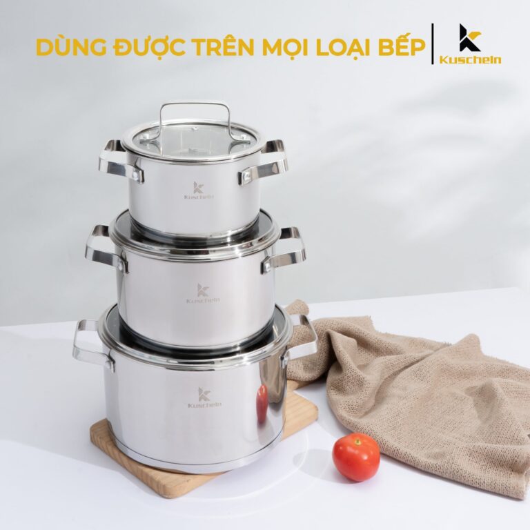 Bộ nồi INOX 05 đáy KUSCHELN KSP053-5D