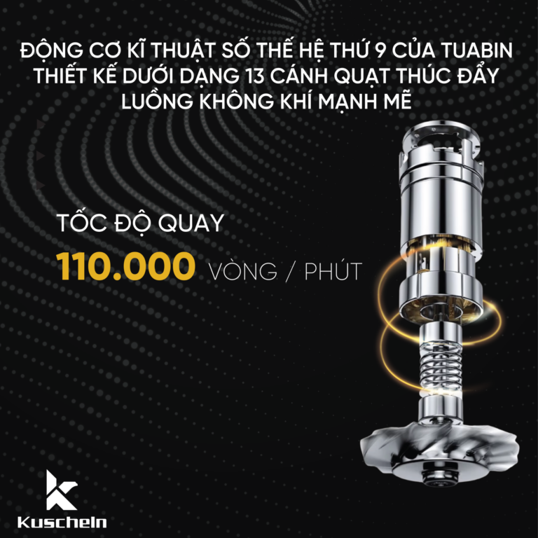 Máy sấy tóc cảm ứng KUSCHELN KHD24-1800