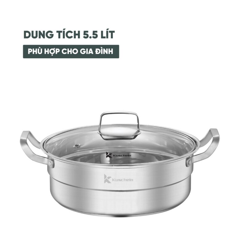 Nồi inox KUSCHELN KSP24-5D đa năng đáy 5 lớp