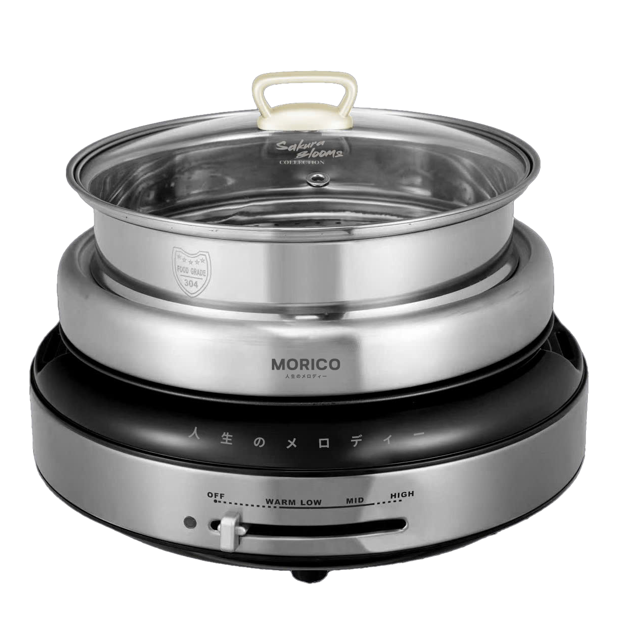Nồi lẩu nướng hấp MORICO MH801 tại Điện Máy Cellhome