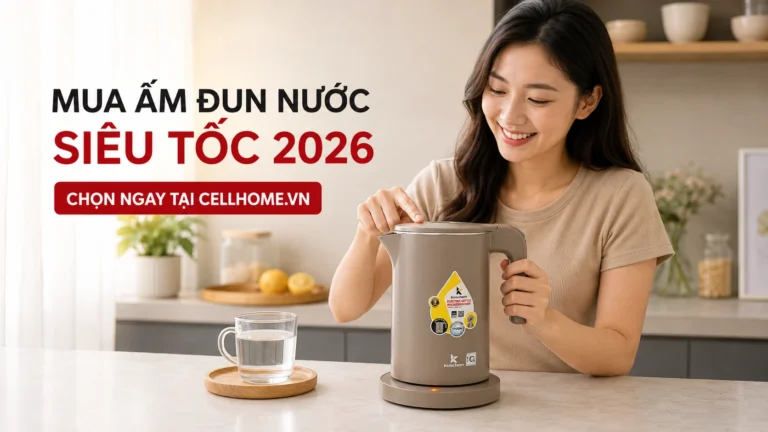 Mua Ấm Đun Nước Siêu Tốc 2026: Chọn Ngay Tại CellHome.vn