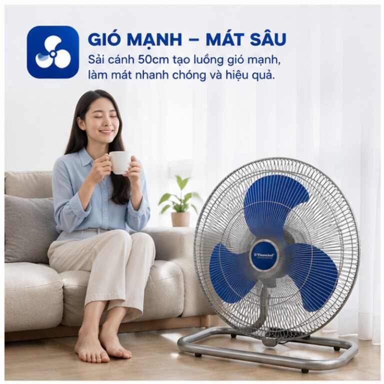 Quạt sàn công nghiệp Vinawind QS-500 150W