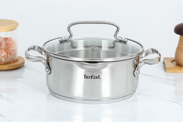 Nồi inox nắp kính 18 cm Tefal Duetto Plus G7194355