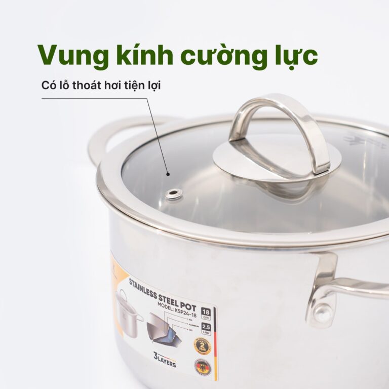 Nồi INOX 3 lớp đúc liền KUSCHELN KSP24