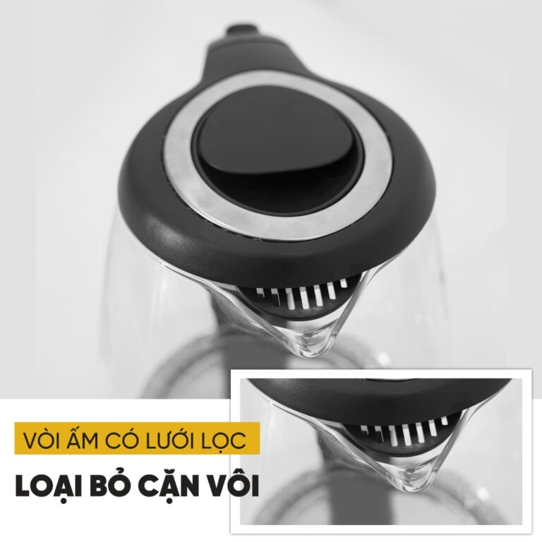 Ấm siêu tốc KUSCHELN KEK053-1.8G 1.8L thân kính