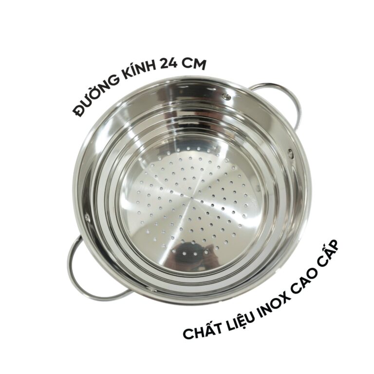 Xửng hấp KUSCHELN KS24-024 inox 18/10 3 tầng