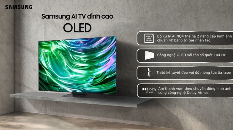 Smart Tivi Samsung OLED 4K 65 Inch QA65S90DAKXXV