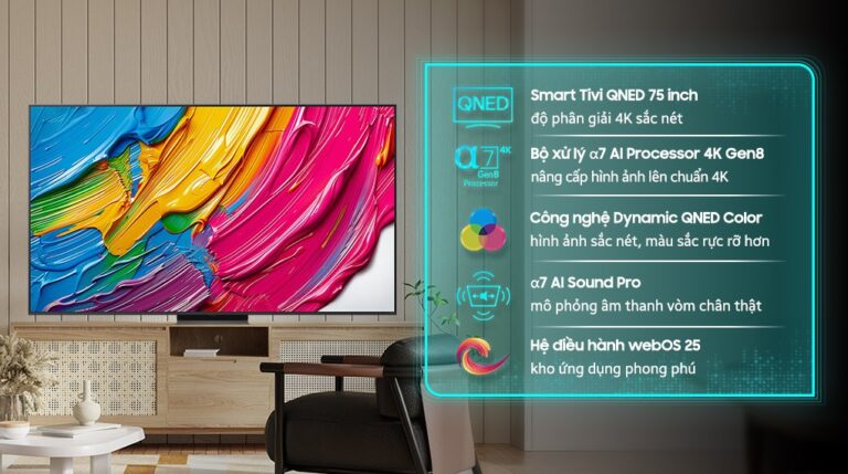 Smart Tivi QNED LG 4K 75 inch 75QNED81ASA