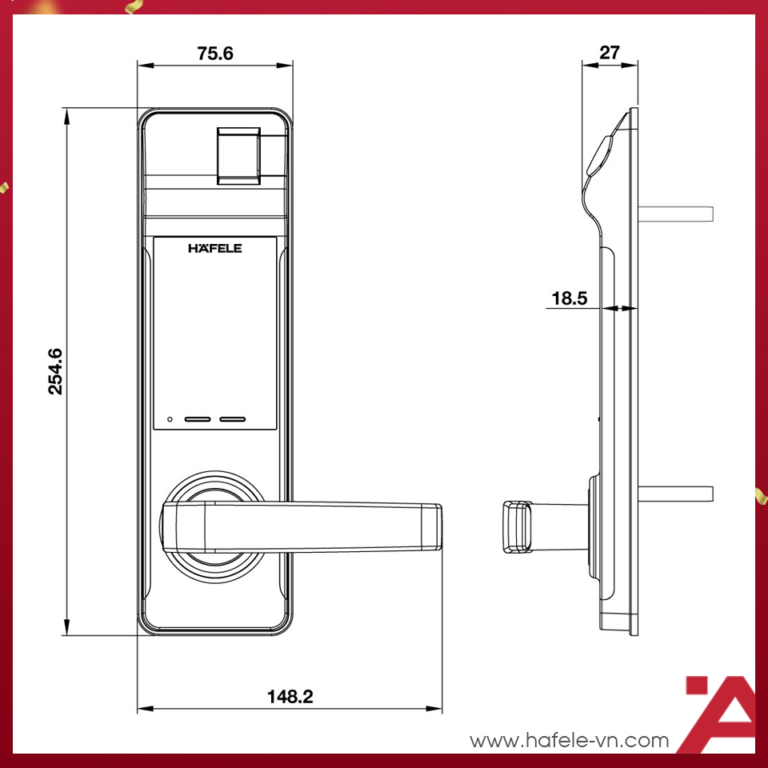 Khóa điện tử Hafele EL7700-TCS