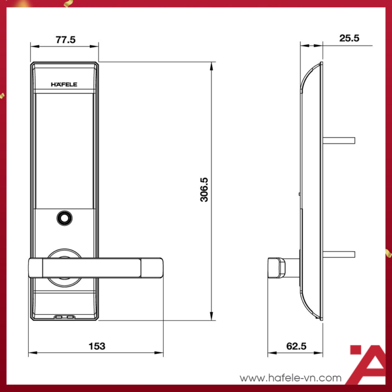 Khóa điện tử Hafele EL7500-TC