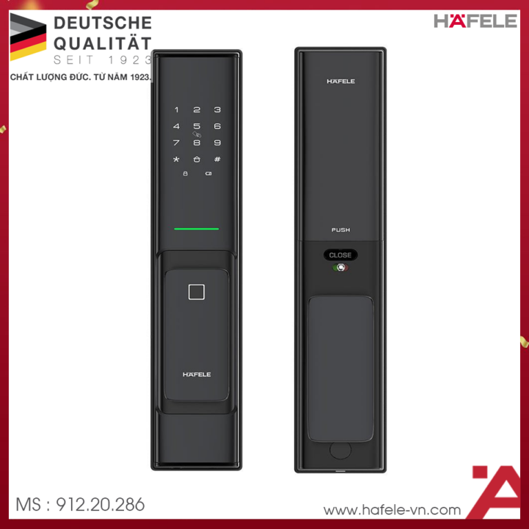 Khóa điện tử Hafele PP8100 Màu đen