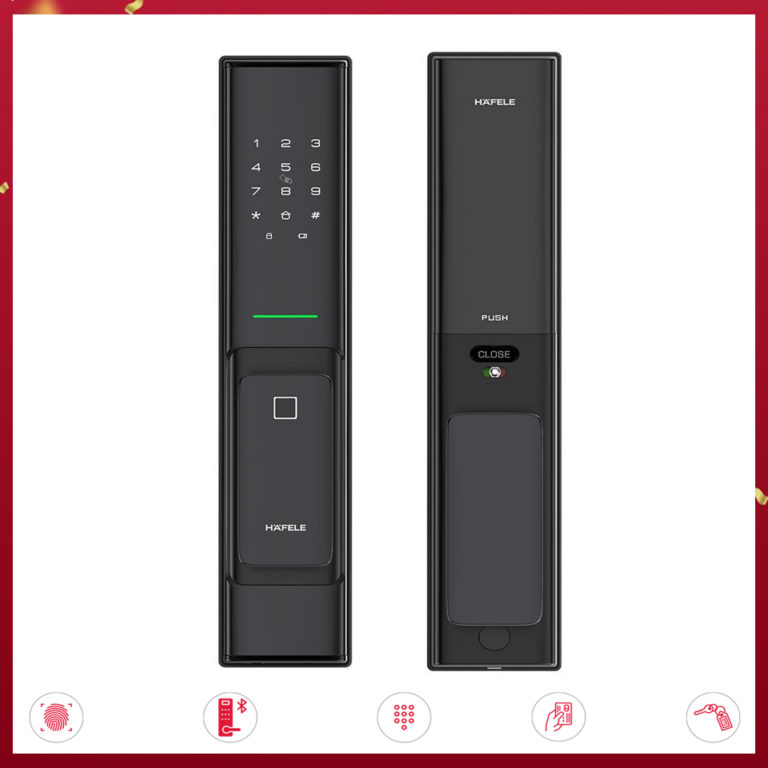 Khóa điện tử Hafele PP8100 Màu đen