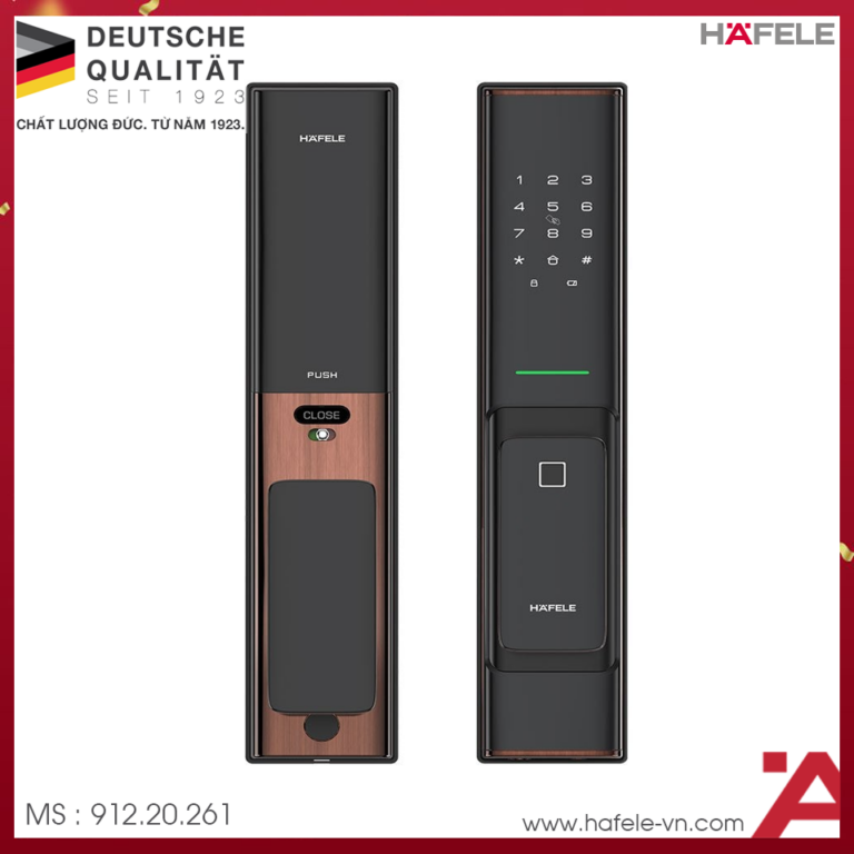 Khóa điện tử Hafele PP8100 Màu vàng đồng