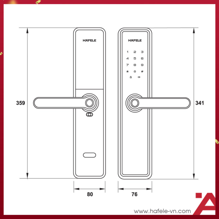 Khóa điện tử Hafele DL7600