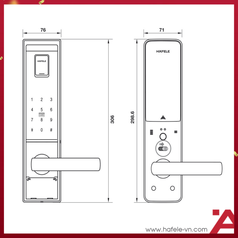 Khóa điện tử Hafele EL9000-TCS