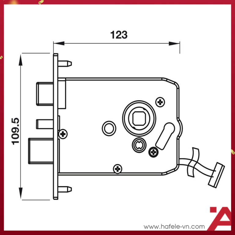 Khóa điện tử Hafele EL9000-TCS