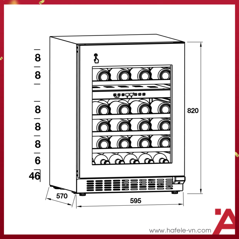 Tủ rượu Hafele HW-C129FB