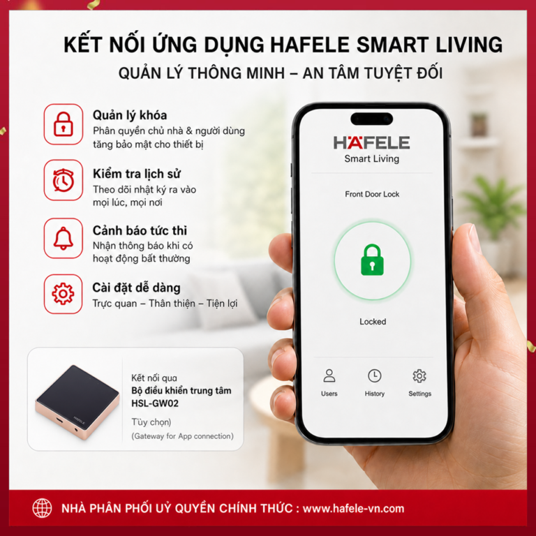 Khóa điện tử Hafele PP9100 Màu đen