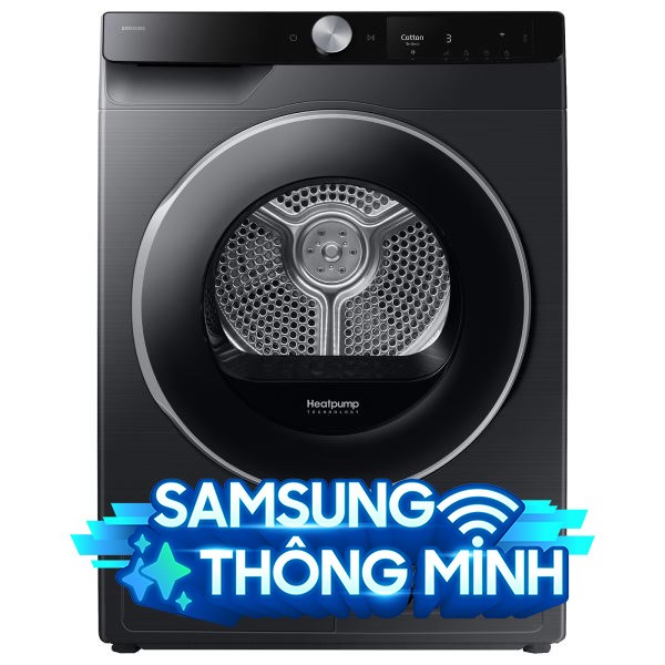 Máy sấy bơm nhiệt Samsung 9 kg DV90T6240LB/SV