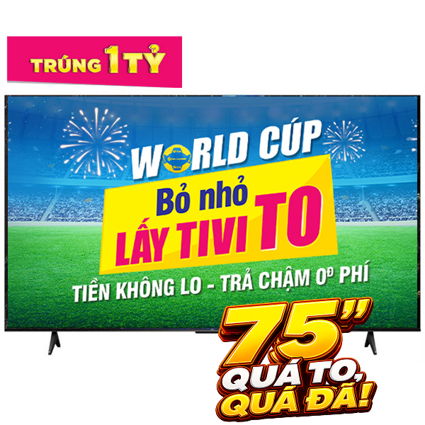 Google Tivi TCL AI 4K 75 inch 75P6K