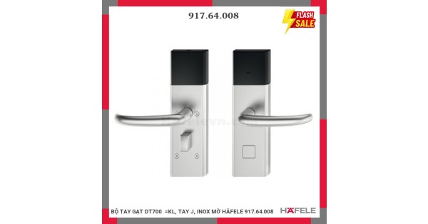Bộ tay gạt DT700=KL, tay J, inox mờ Hafele