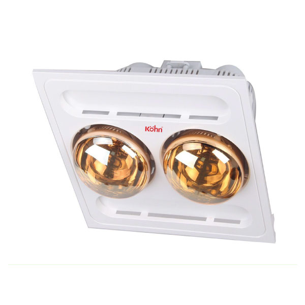 Đèn sưởi nhà tắm 2 bóng âm trần Kohn BK03GR