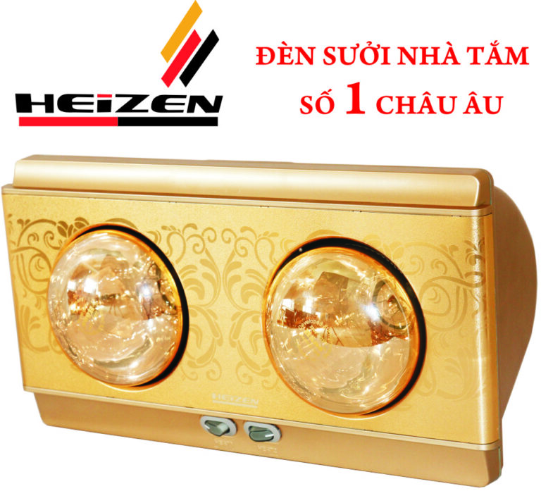 Đèn sưởi nhà tắm Heizen HE-2B 2 bóng