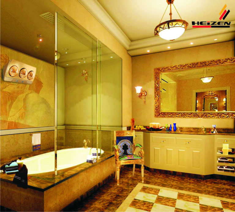Đèn sưởi nhà tắm Heizen HE-3BR 3 bóng có điều khiển từ xa