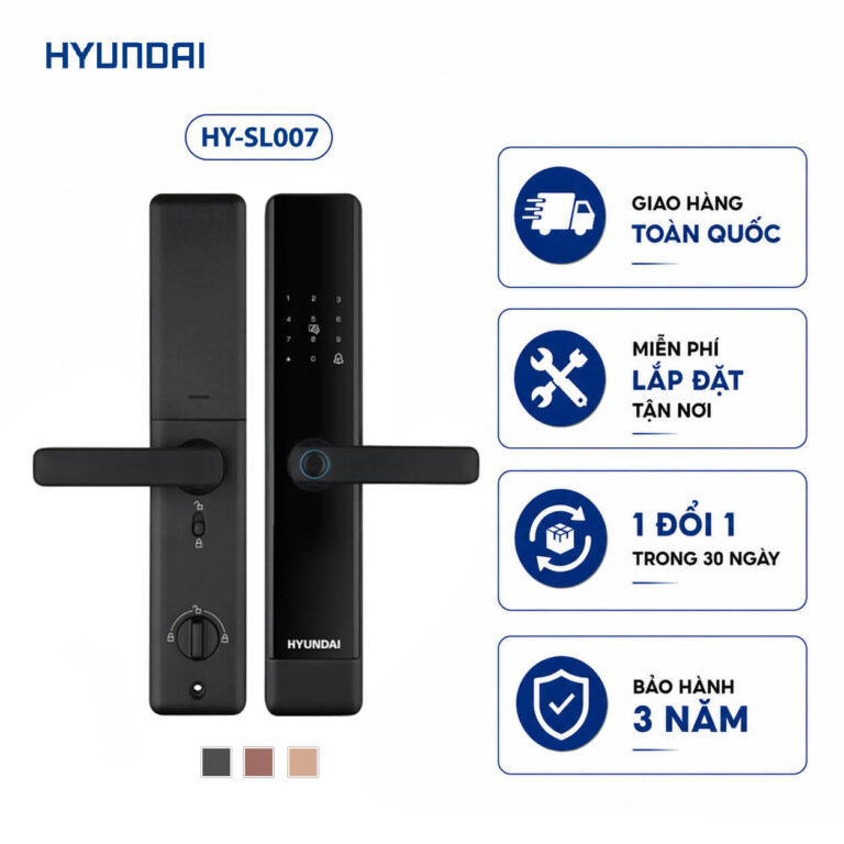 Khóa điện tử Hyundai cửa gỗ HY-SL007