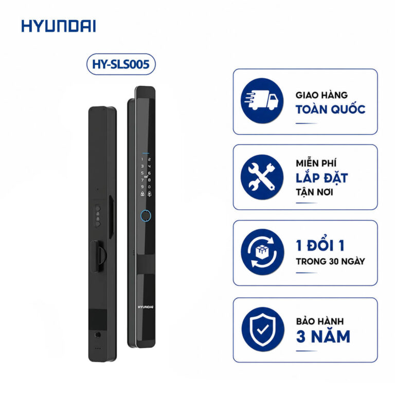 Khóa điện tử Hyundai cửa nhôm HY-SLS005 Black