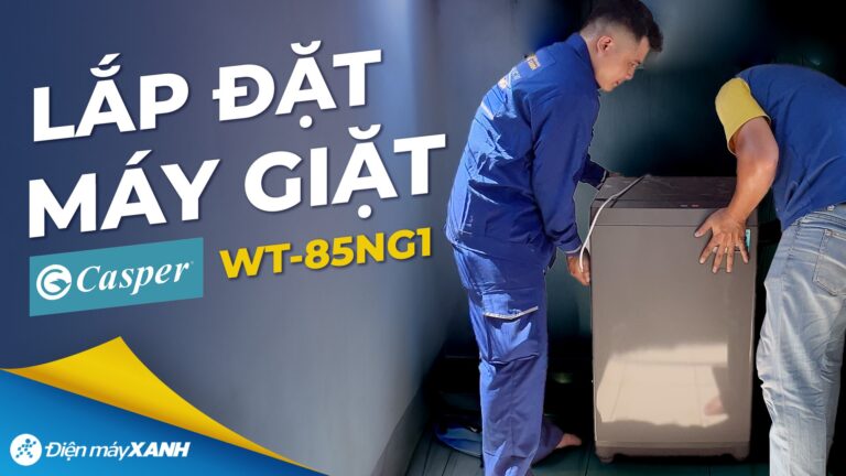 Máy giặt cửa trên 8kg Casper WT-85NG1 (ghi)