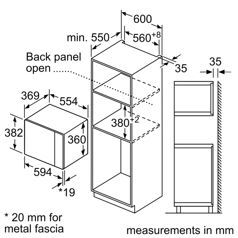 Lò vi sóng có nướng âm tủ Bosch BEL554MS0B