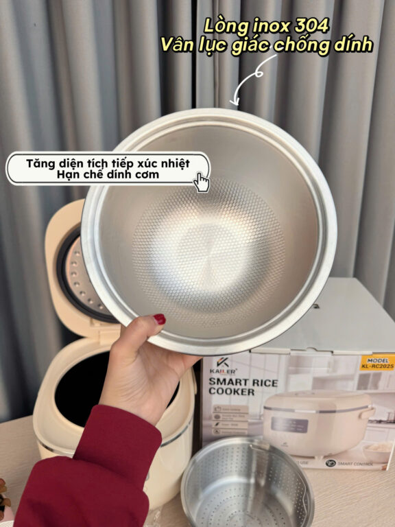 Nồi Cơm Điện Tử 1,8L Kailer KL-RC2025
