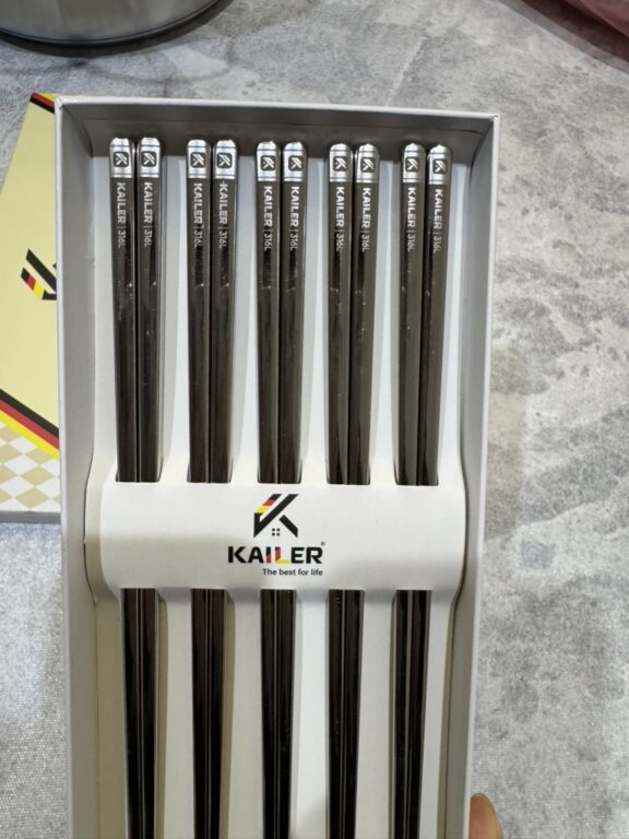 Đũa inox 316 Kailer (Hộp 10 đôi), KL-8386