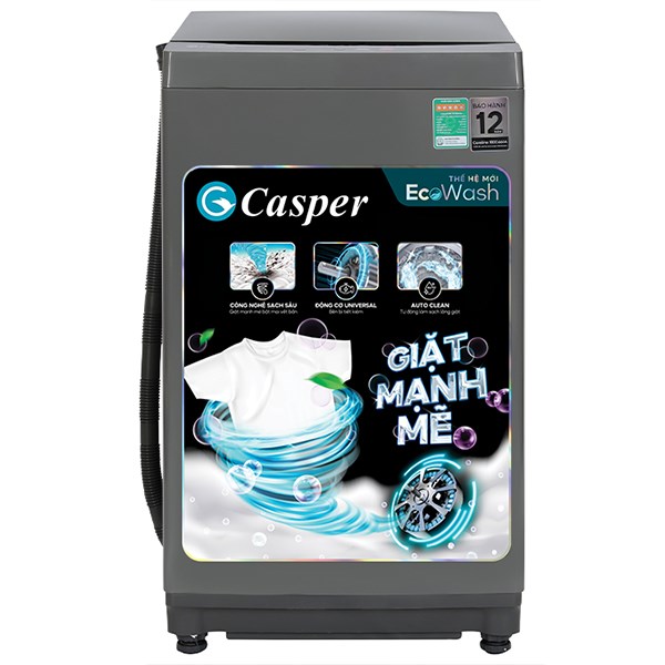 Máy giặt cửa trên 8kg Casper WT-85NG1 (ghi)
