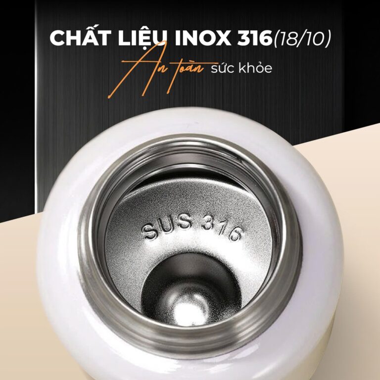 Bình Ủ Cháo Giữ Nhiệt Inox 316 Gume GM – F188