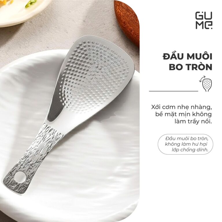 Muôi xới cơm titanium cao cấp Gume