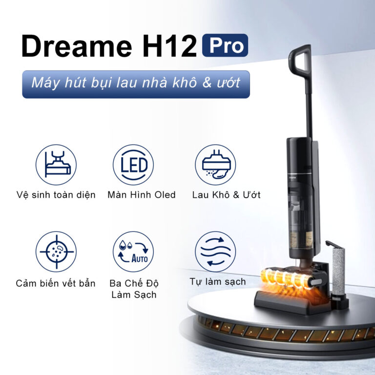 Máy lau sàn hút bụi thông minh Dreame H12 Pro