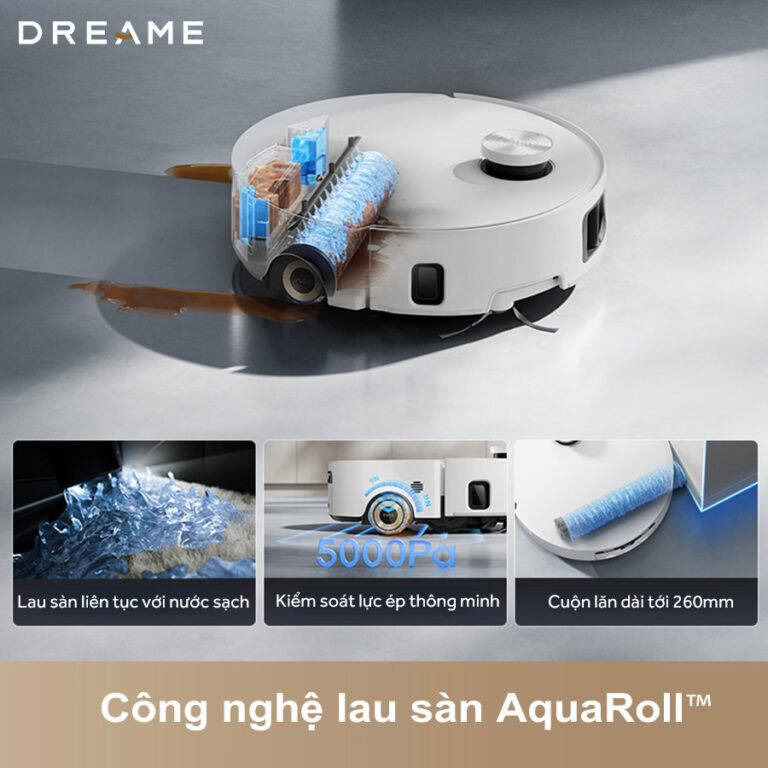 Robot hút bụi lau nhà Dreame Aqua10 Roller