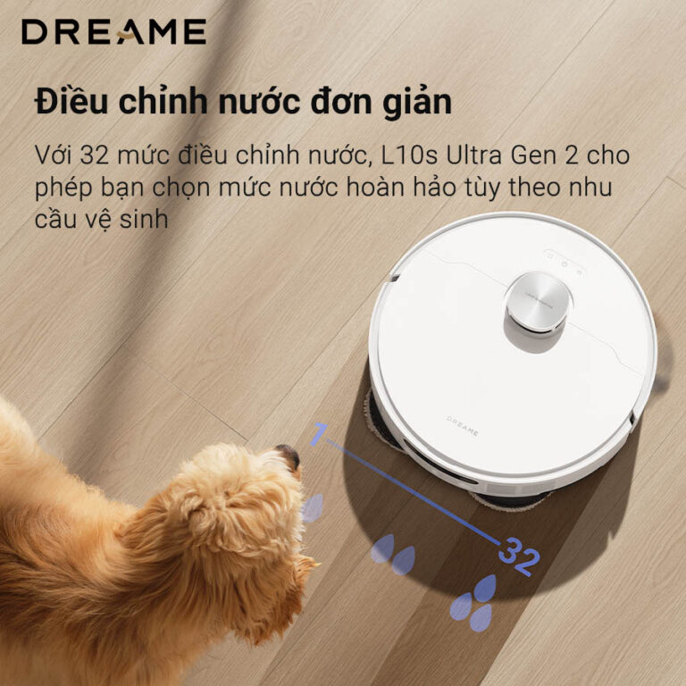 Robot lau sàn hút bụi tự làm sạch Dreame Bot L10s Ultra