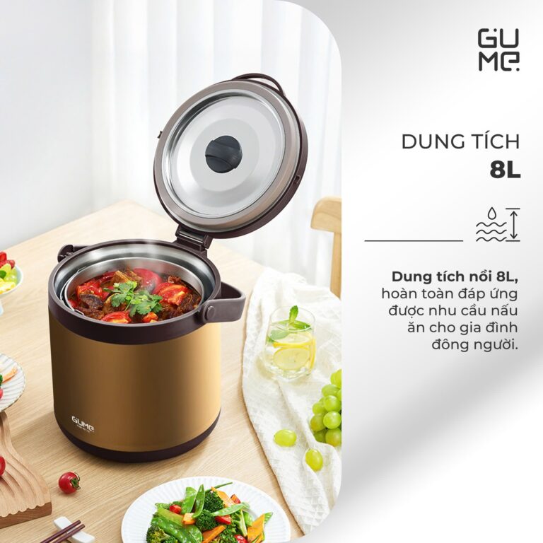 Nồi ủ chân không 8L Plus Gume GM-2088